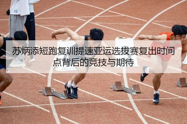苏炳添短跑复训提速亚运选拔赛复出时间点背后的竞技与期待